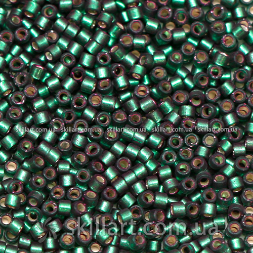 Бисер DB-690 Miyuki Delica Beads 11/0 (блестящий, темно-зеленый)